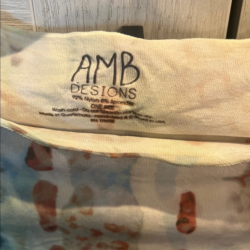 AMB Second Skin Raw Edge Animal Print Long Sleeve Top - Picture 4 of 9